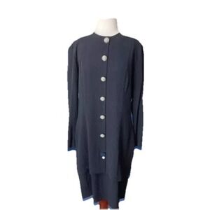 Y2k 80's Punk New Wave Grung Goth Ultra Dress Size 10 Black